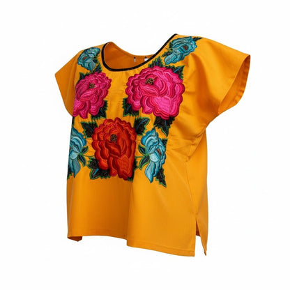 Blusa Istmeña Donaxi – Amarillo Cempasúchil