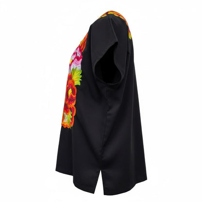 Blusa Istmeña Donaxi – Negro Tehuana