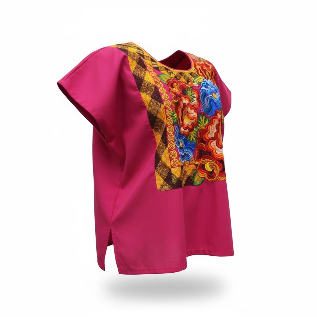 Blusa Istmeña Donaxi – Rosa Istmeño